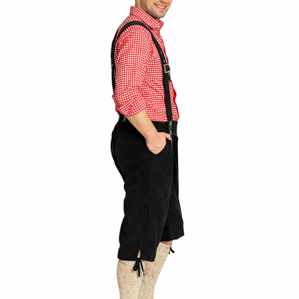 Oktoberfest Lederhose Zwart Lang