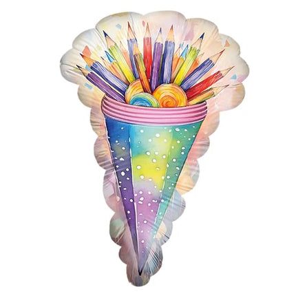 Back To School Helium Ballon Potloden Leeg 70cm