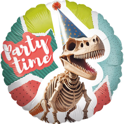 Dinosaurus Helium Ballon Gekleurd Lets Party Leeg 45cm