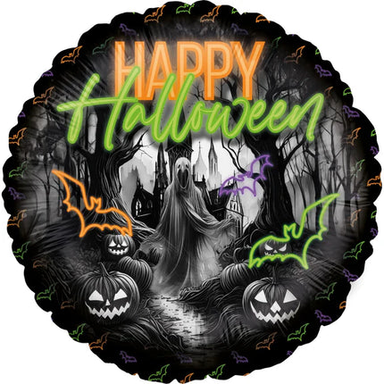 Halloween Helium Ballon Neon Leeg 45cm