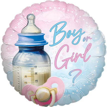 Babyshower Helium Ballon Boy Or Girl Leeg 45cm