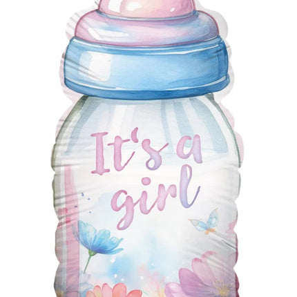 It'S A Girl Helium Ballon Fles Leeg 78cm