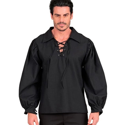 ZWART HISTORISCH KARAKTER SHIRT