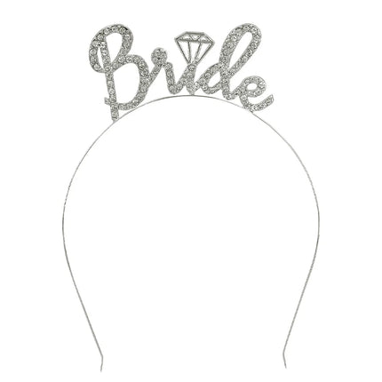 Metalen diadeem 'Bride' diamant
