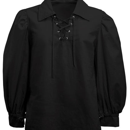 ZWART HISTORISCH KARAKTER SHIRT