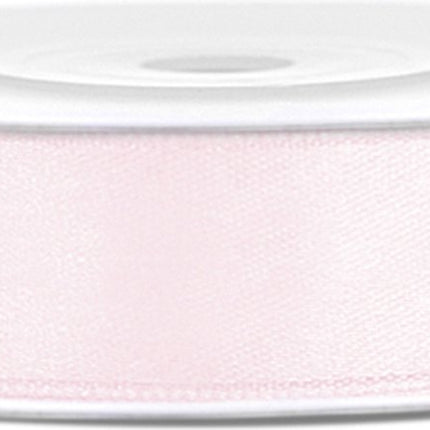 Satijn Lint Roze Pastel 12mm 25m