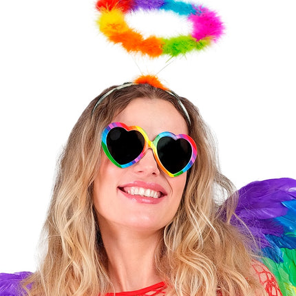 HOOFDBAND HALO ENGEL REGENBOOG