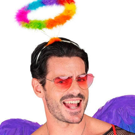 HOOFDBAND HALO ENGEL REGENBOOG