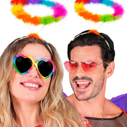 HOOFDBAND HALO ENGEL REGENBOOG