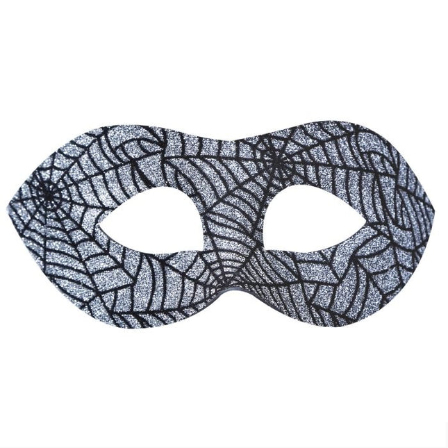 Halloween Oogmasker Spinnenweb