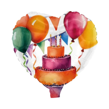 Taart Helium Ballon Leeg 45cm