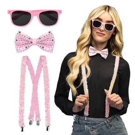 Set Pailletten lichtroze