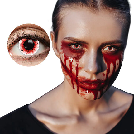 Paar 3-maandslenzen Blood splatter