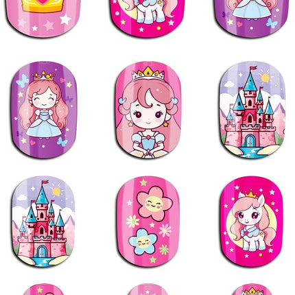 Gekleurde Nepnagels Kind Kleine Prinses