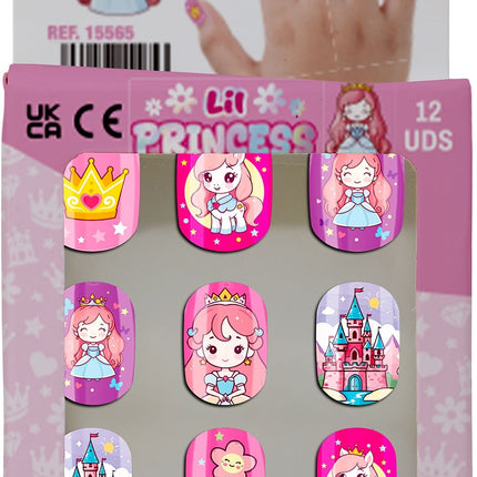 Gekleurde Nepnagels Kind Kleine Prinses