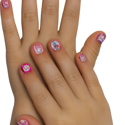 Gekleurde Nepnagels Kind Kleine Prinses