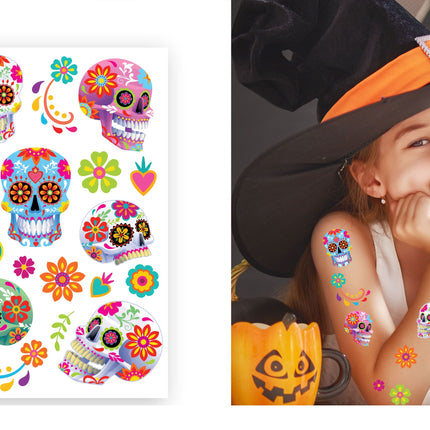 Halloween Nep Tattoos Catrina