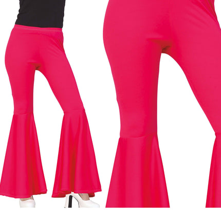 Disco 70S Broek Roze Dames