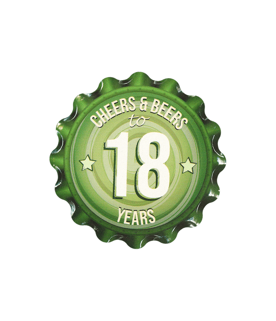 18 Jaar Onderzetters Groen 11cm van Paper Dreams koop je bij Partywinkel