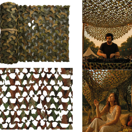Camouflagestof Leger 1,8m
