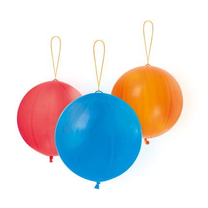 Punchball Ballonnen Gekleurd 35,5cm 3st