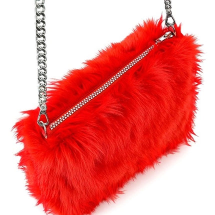 HANDTAS LANG PLUSHE ROOD