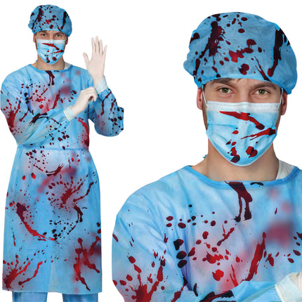 Dokter Accessoireset Blauw Bebloed