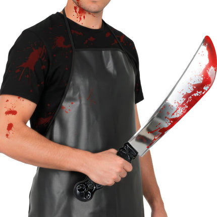 Halloween Nep Machete Bloed 41cm