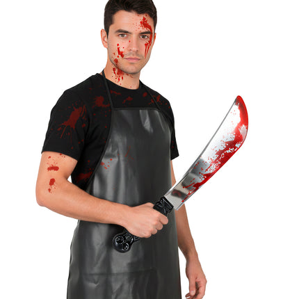 Halloween Nep Machete Bloed 41cm