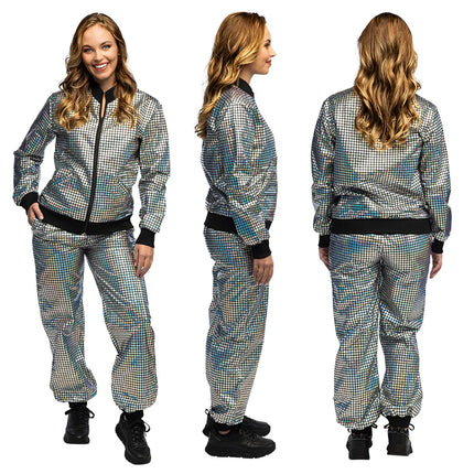 Trainingspak Disco diamond babe zilver