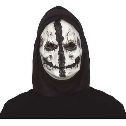 Zwart Witte Halloween Masker Schedel