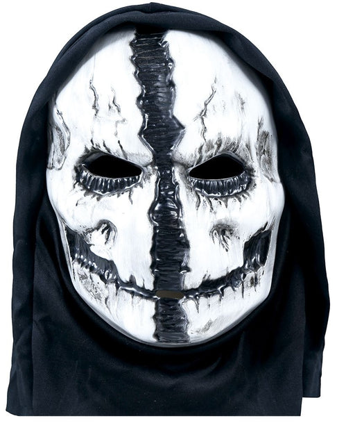 Zwart Witte Halloween Masker Schedel