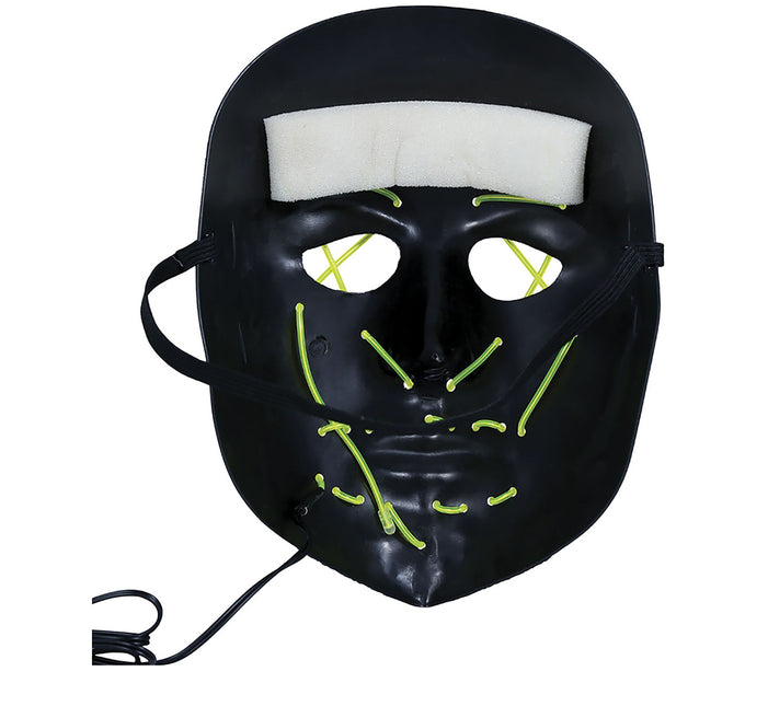 Groen Zwarte Halloween Masker Met Licht