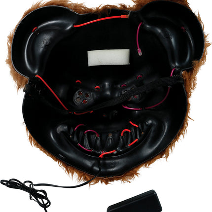 Halloween Masker Bruin Beer Met Licht