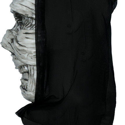 Halloween Masker Zilver Mummie Met Capuchon