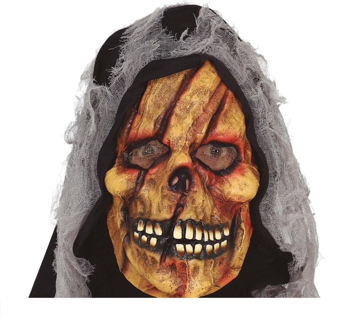Geel Halloween Masker Skelet