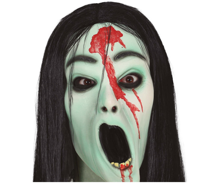 Groen Halloween Masker Horror Meisje