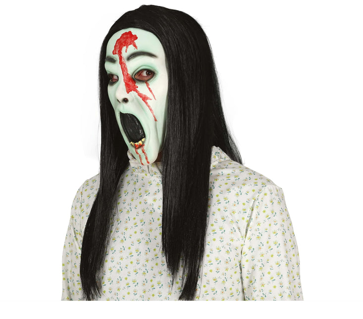 Groen Halloween Masker Horror Meisje