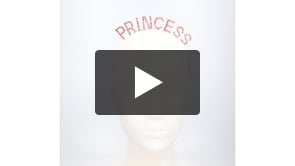 Metalen diadeem 'Princess'