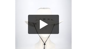 Hoed cowboy Savanne wit