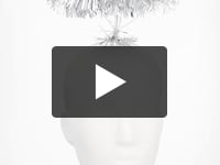 Diadeem Halo tinsel zilver