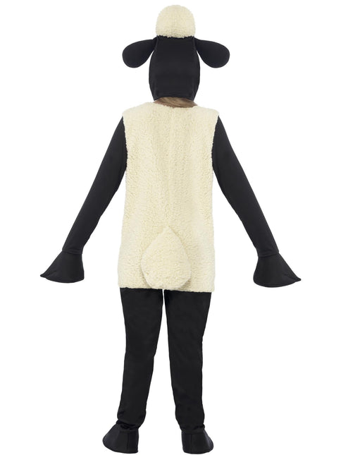 Shaun the Sheep Kinderkostuum – Wit/Zwart