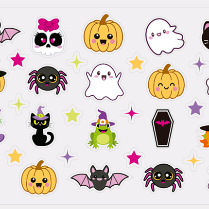 Halloween Nagelstickers Kind Monsters
