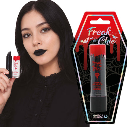 Halloween Lippenstift Zwart