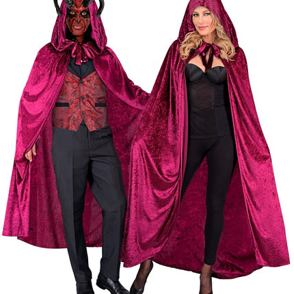 Halloween Cape Rood Fluweel 1,4m