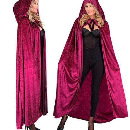 Halloween Cape Rood Fluweel 1,4m