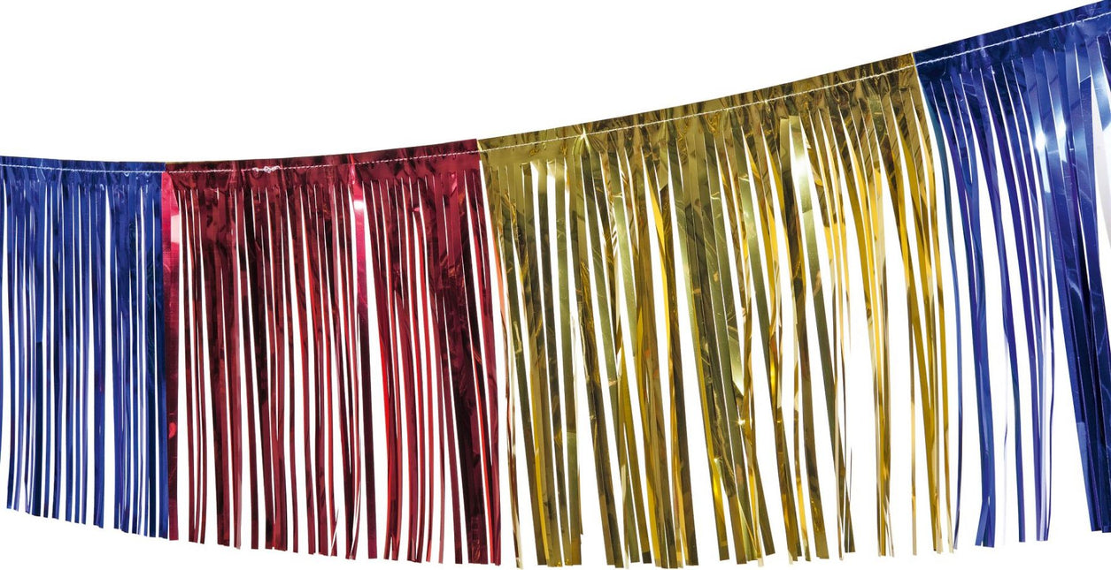 Slinger met franjes meerkleurig