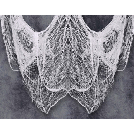 Halloween Wit Net Stof 5m