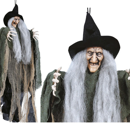 Halloween Pop Hangend Heks 50cm
