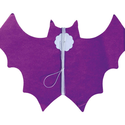 Halloween Slinger Paarse Vleermuizen 3m